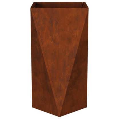 Fioriera 2 pcs Ruggine 40 x 40 x 75 cm | homemem39