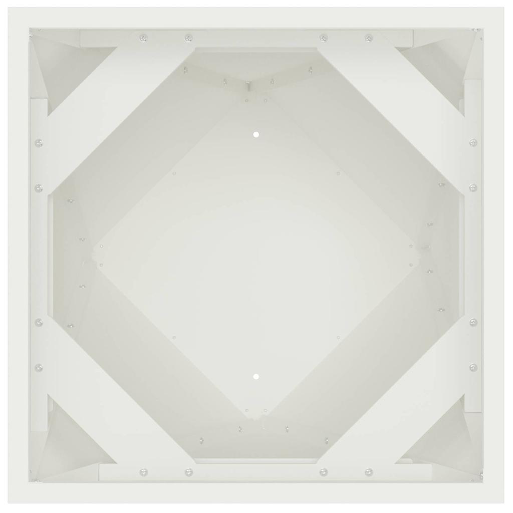 Fioriera Bianco 50 x 50 x 75 cm Acciaio