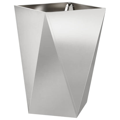Fioriera Argento 50 x 50 x 75 cm Acciaio inossidabile
