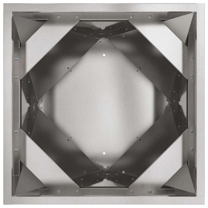 Fioriera Argento 50 x 50 x 75 cm Acciaio inossidabile