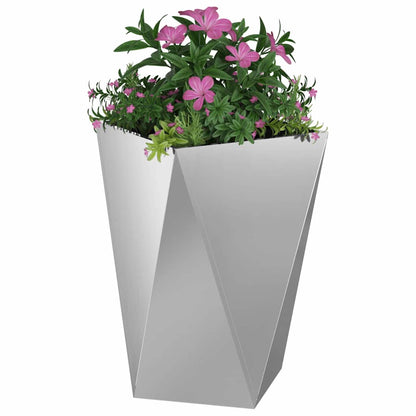 Fioriera Argento 50 x 50 x 75 cm Acciaio zincato