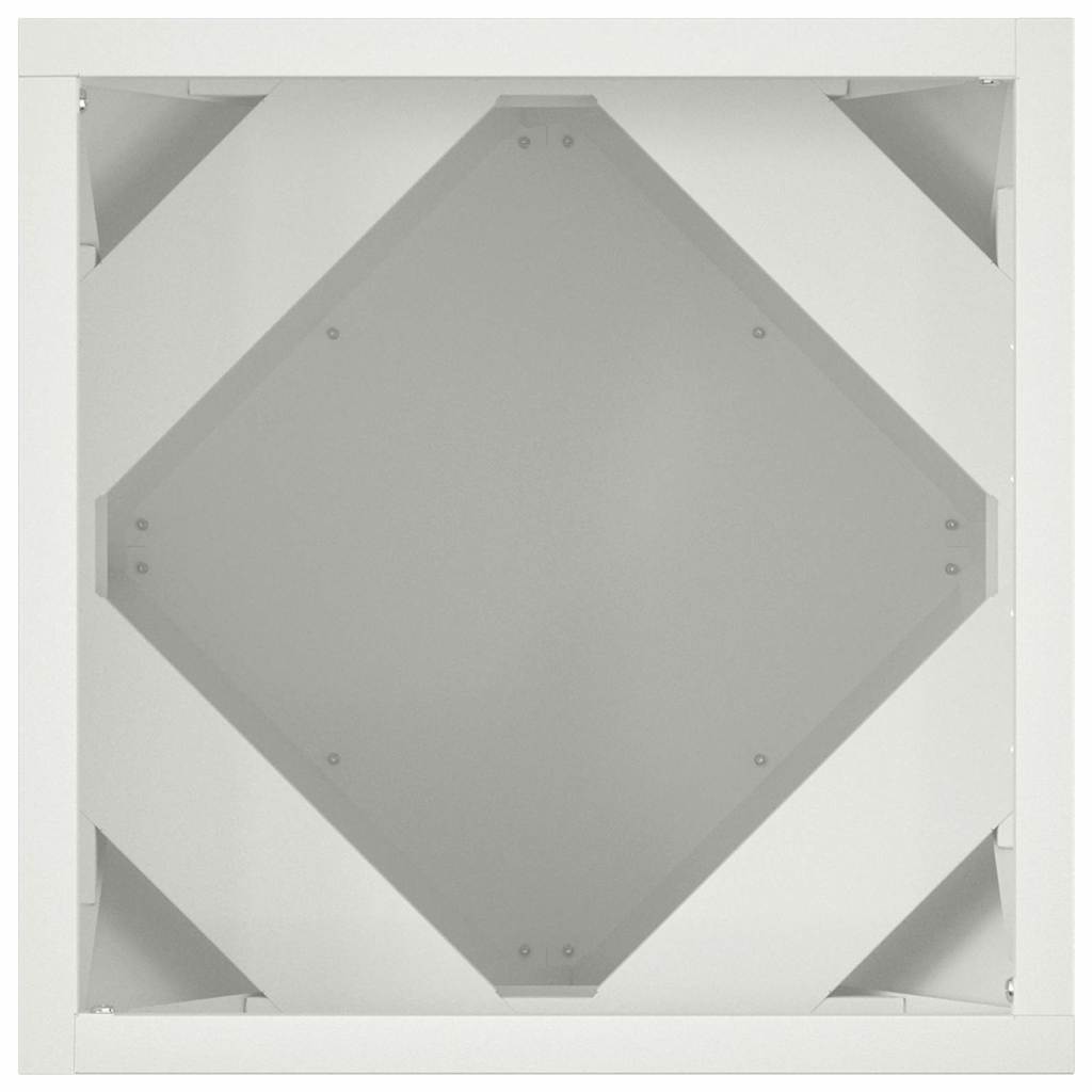 Fioriera Bianco 30 x 30 x 30 cm Acciaio