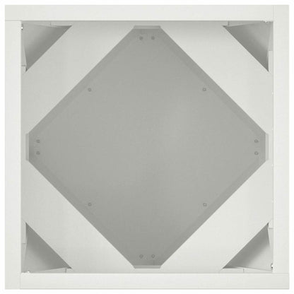 Fioriera Bianco 30 x 30 x 30 cm Acciaio