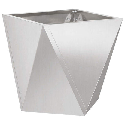 Fioriera Argento 30 x 30 x 30 cm Acciaio inossidabile