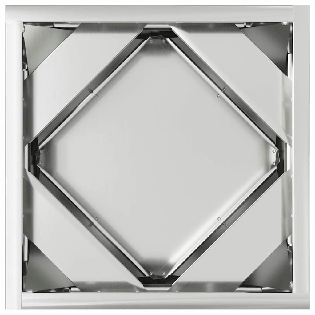 Fioriera Argento 30 x 30 x 30 cm Acciaio zincato