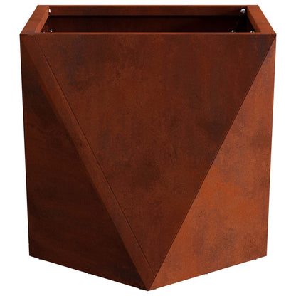 Fioriera 2 pcs Ruggine 30 x 30 x 30 cm | homemem39