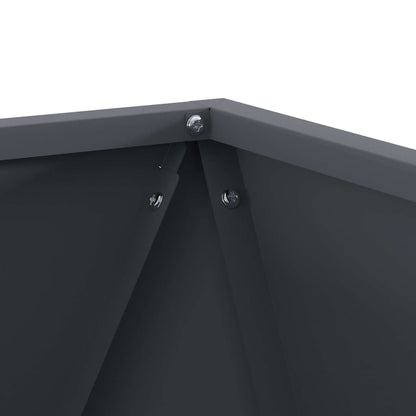 Fioriera Antracite 40 x 40 x 40 cm Acciaio