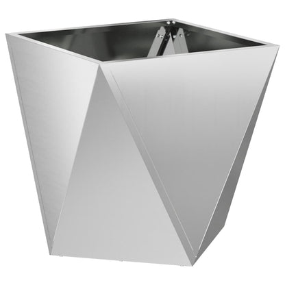 Fioriera Argento 40 x 40 x 40 cm Acciaio zincato