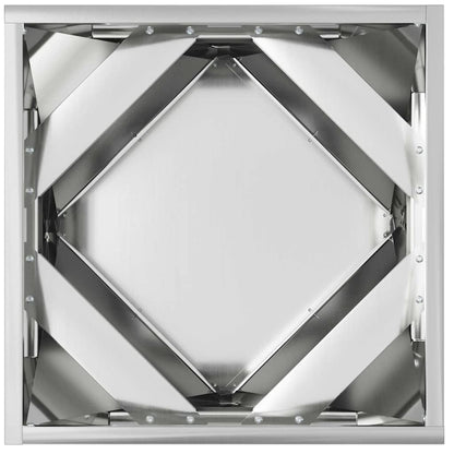 Fioriera Argento 40 x 40 x 40 cm Acciaio zincato