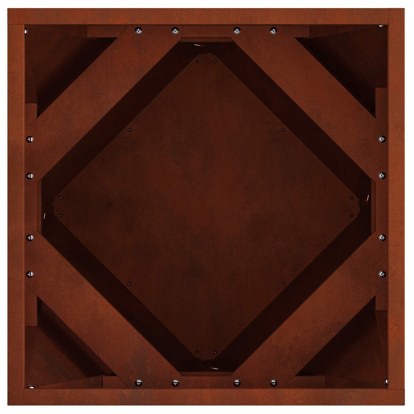 Fioriera 2 pcs Ruggine 40 x 40 x 40 cm | homemem39