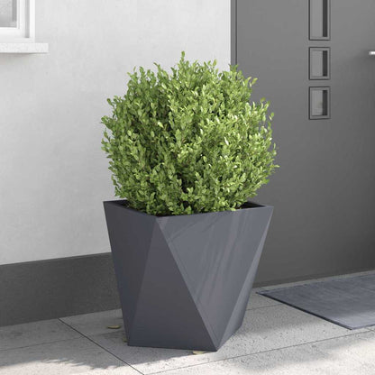 Fioriera Antracite 50 x 50 x 50 cm Acciaio