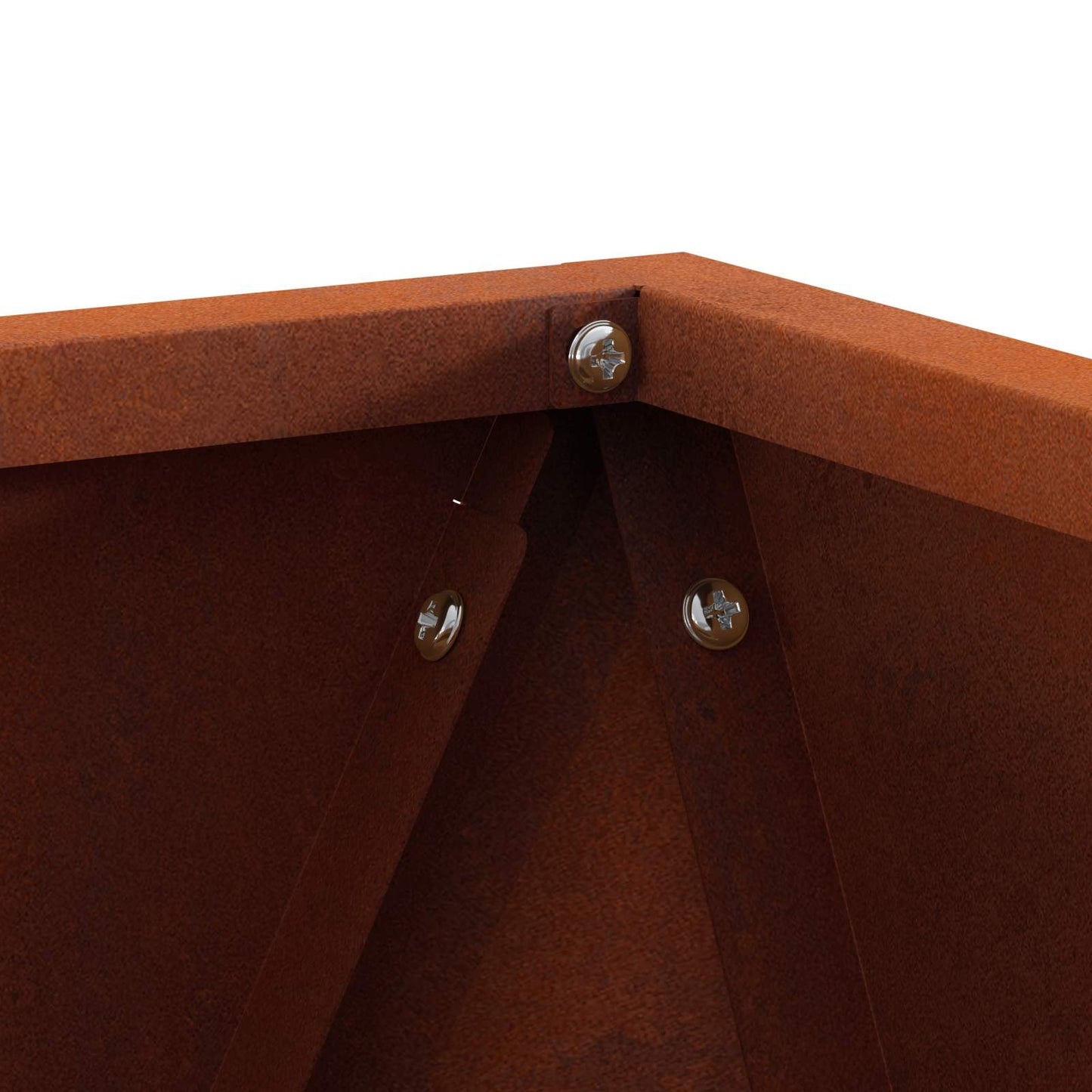 Fioriera 2 pcs Ruggine 50 x 50 x 50 cm | homemem39
