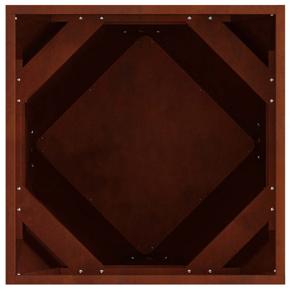 Fioriera 2 pcs Ruggine 50 x 50 x 50 cm | homemem39
