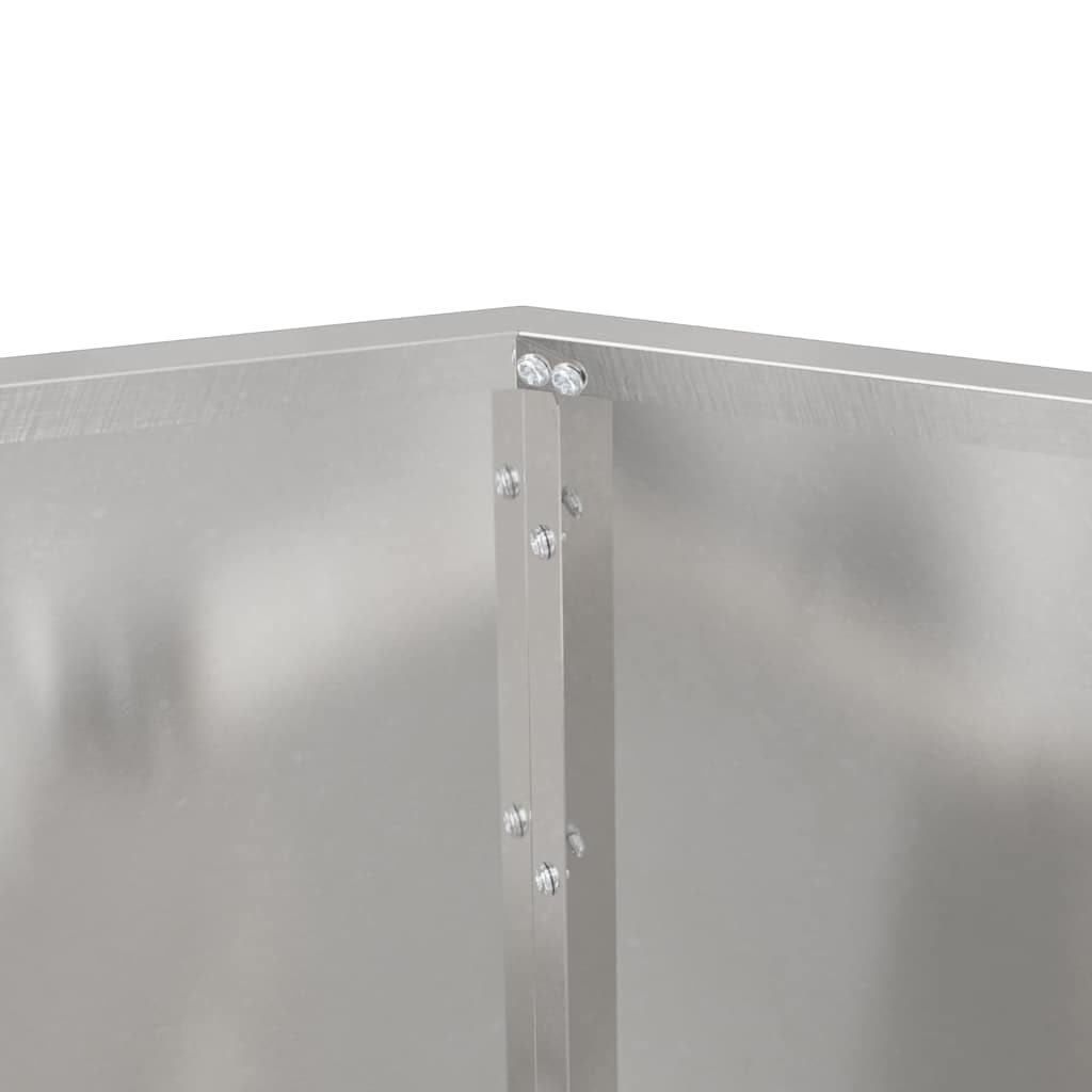 Fioriera Argento 100 x 100 x 80 cm Acciaio inossidabile