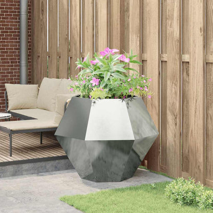 Fioriera Argento 100 x 100 x 80 cm Acciaio zincato