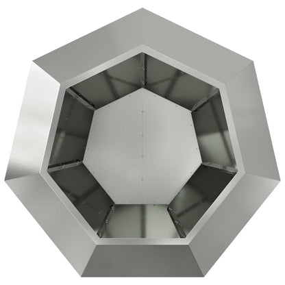 Fioriera Argento 100 x 100 x 80 cm Acciaio zincato