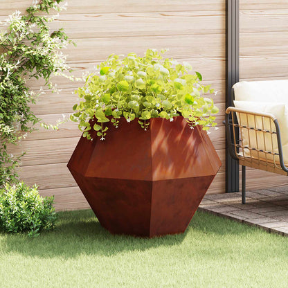 Fioriera 2 pcs Ruggine 100 x 100 x 80 cm | homemem39