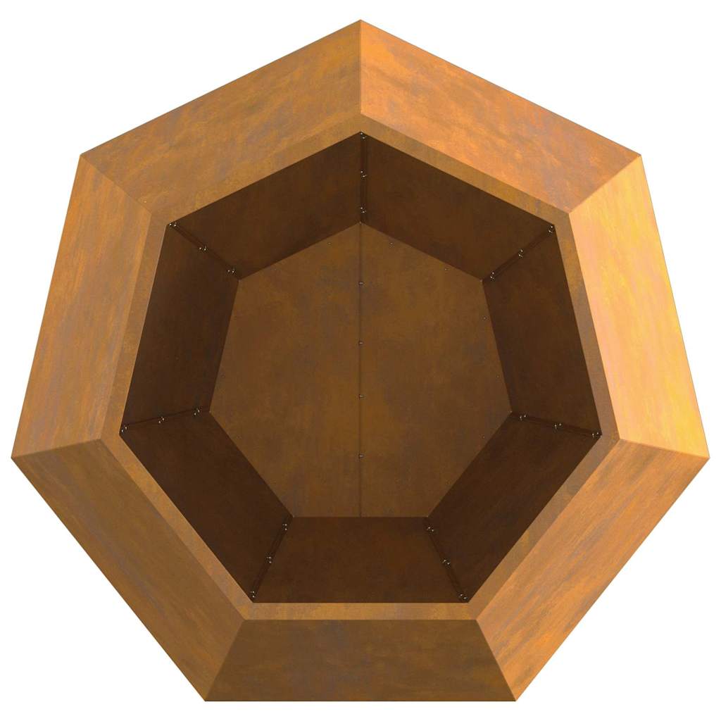 Fioriera 2 pcs Ruggine 100 x 100 x 80 cm