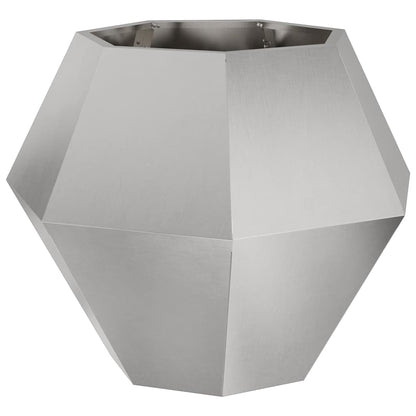 Fioriera Argento 75 x 75 x 60 cm Acciaio inossidabile