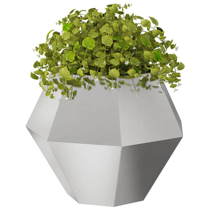 Fioriera Argento 75 x 75 x 60 cm Acciaio inossidabile
