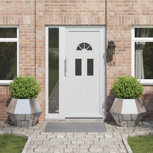 Fioriera 2 pcs Argento 75 x 75 x 60 cm Acciaio inossidabile