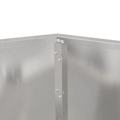 Fioriera Argento 50 x 50 x 40 cm Acciaio inossidabile