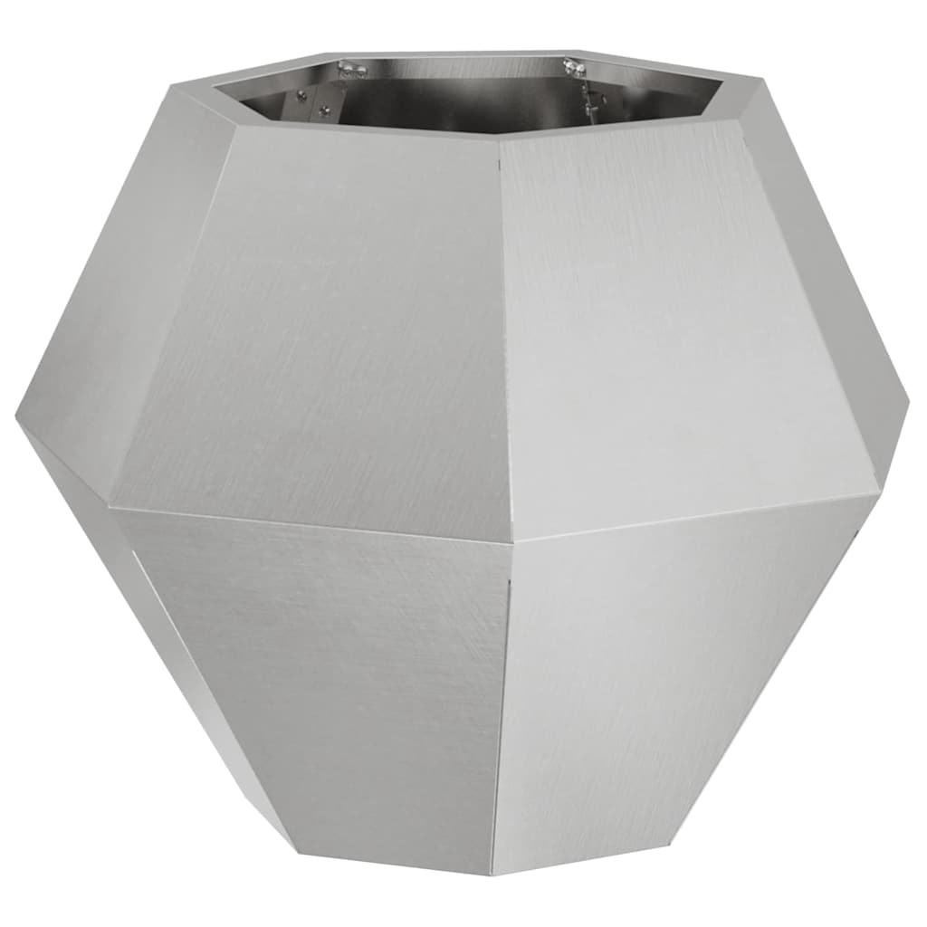Fioriera Argento 50 x 50 x 40 cm Acciaio inossidabile