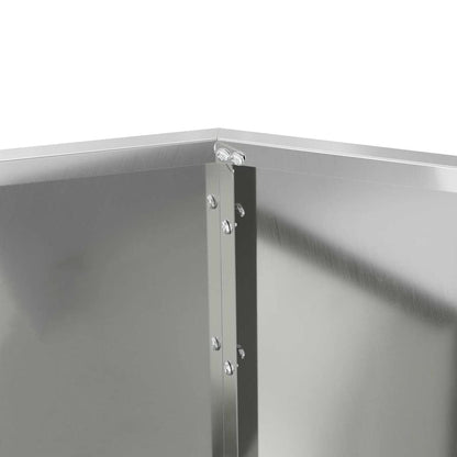 Fioriera Argento 50 x 50 x 40 cm Acciaio zincato