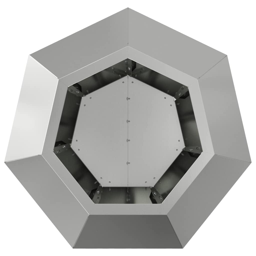 Fioriera Argento 50 x 50 x 40 cm Acciaio zincato