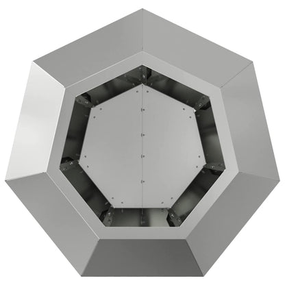 Fioriera 2 pcs Argento 50 x 50 x 40 cm Acciaio zincato