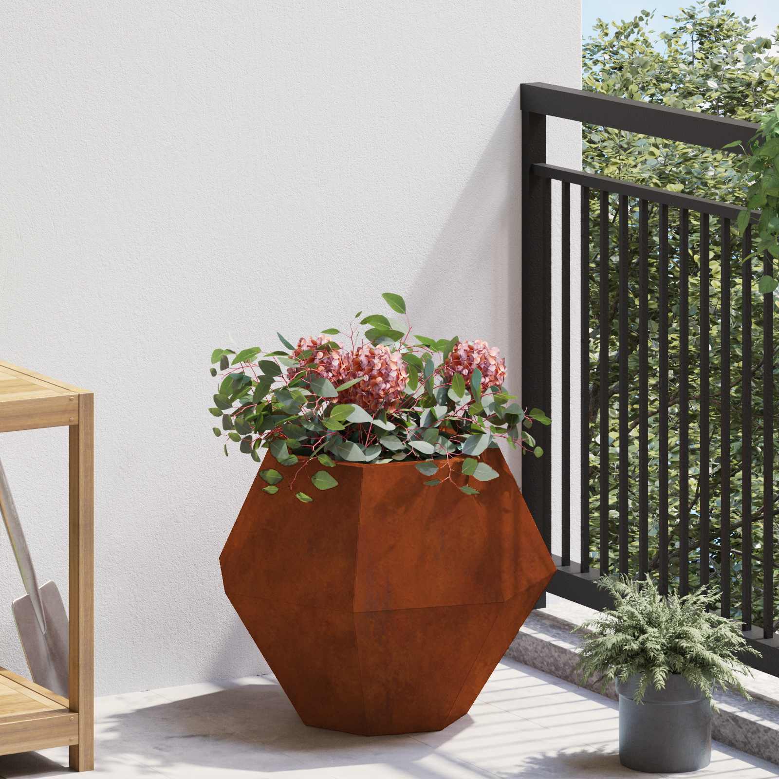 Fioriera Ruggine 50 x 50 x 40 cm | homemem39