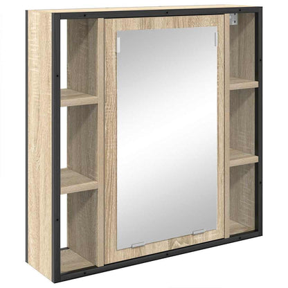 Set di mobili per il bagno con lo scaffale 3 pcs Rovere Sonoma | homemem39