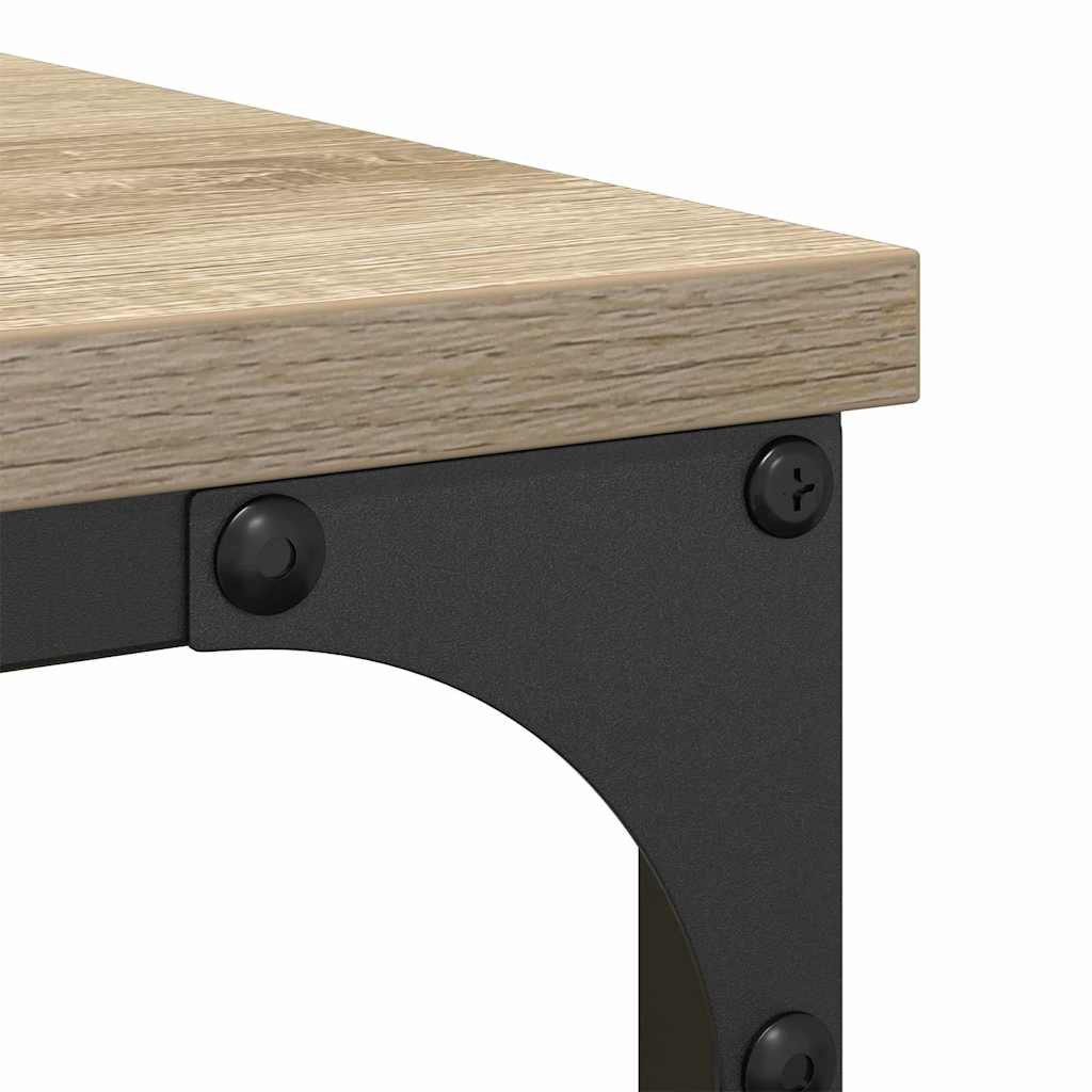 Set di mobili per il bagno con lo scaffale 3 pcs Rovere Sonoma | homemem39