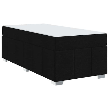 Struttura del letto con materasso Nero 80 x 200 cm Tessuto