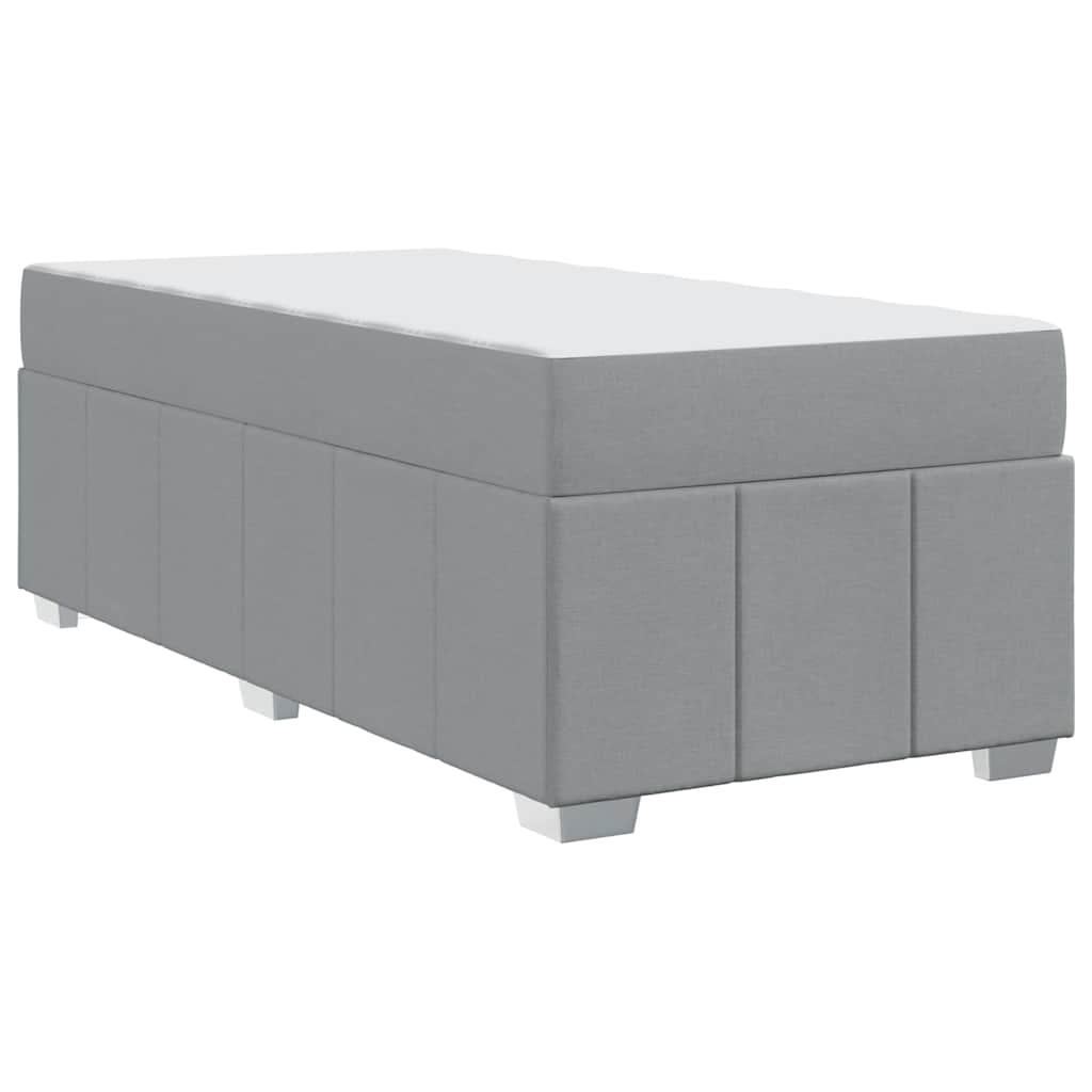 Struttura del letto Grigio chiaro 90 x 190 cm Tessuto