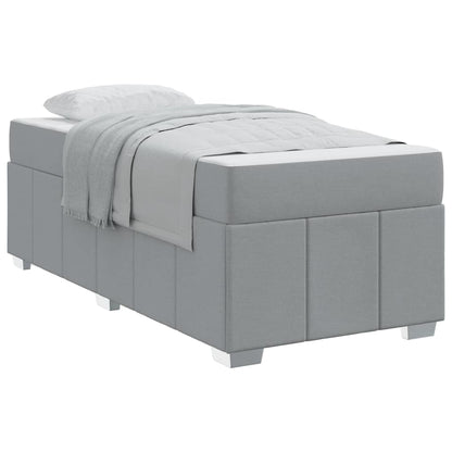 Struttura del letto Grigio chiaro 90 x 190 cm Tessuto