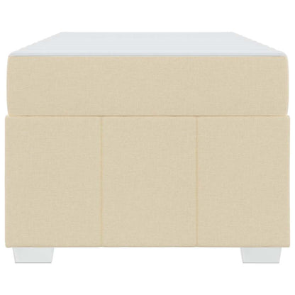 Struttura del letto con materasso Crema 90 x 190 cm Tessuto