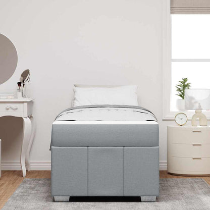 Struttura del letto Grigio chiaro 90 x 200 cm Tessuto | homemem39