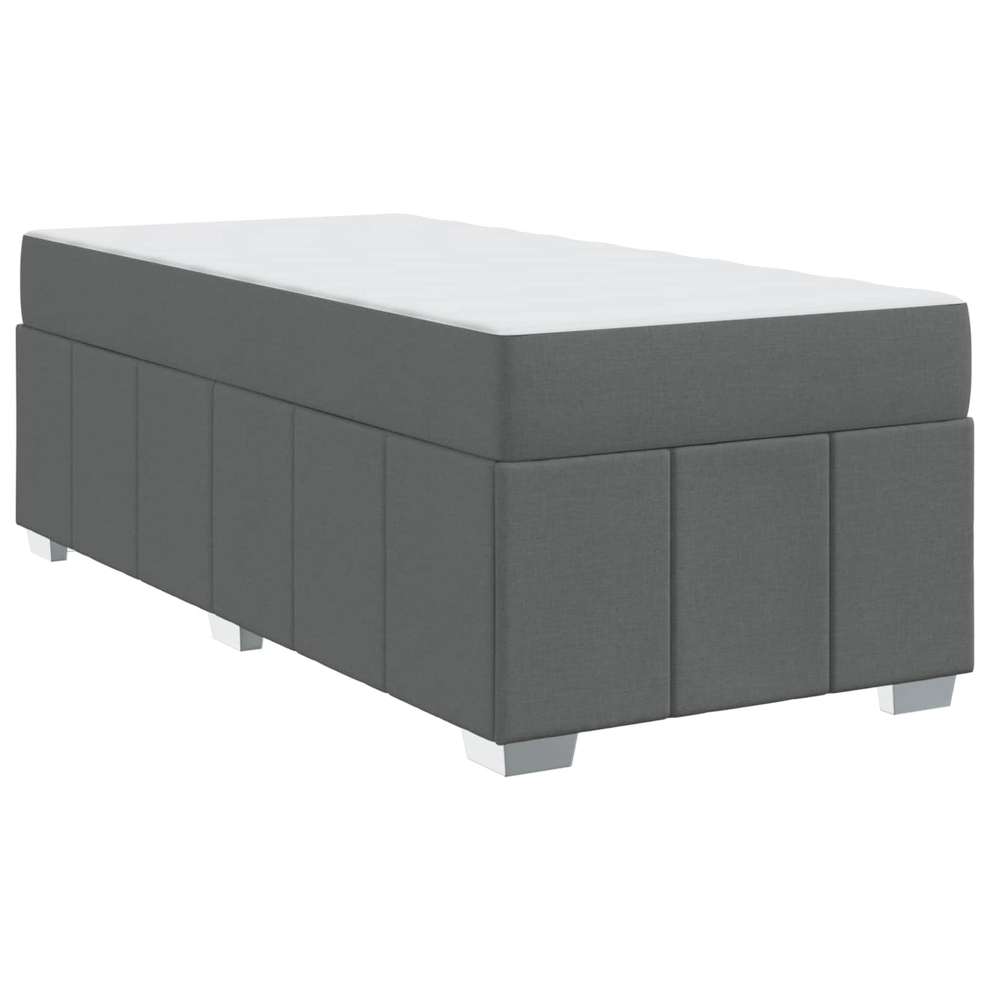 Struttura del letto Grigio scuro 90 x 200 cm Tessuto | homemem39