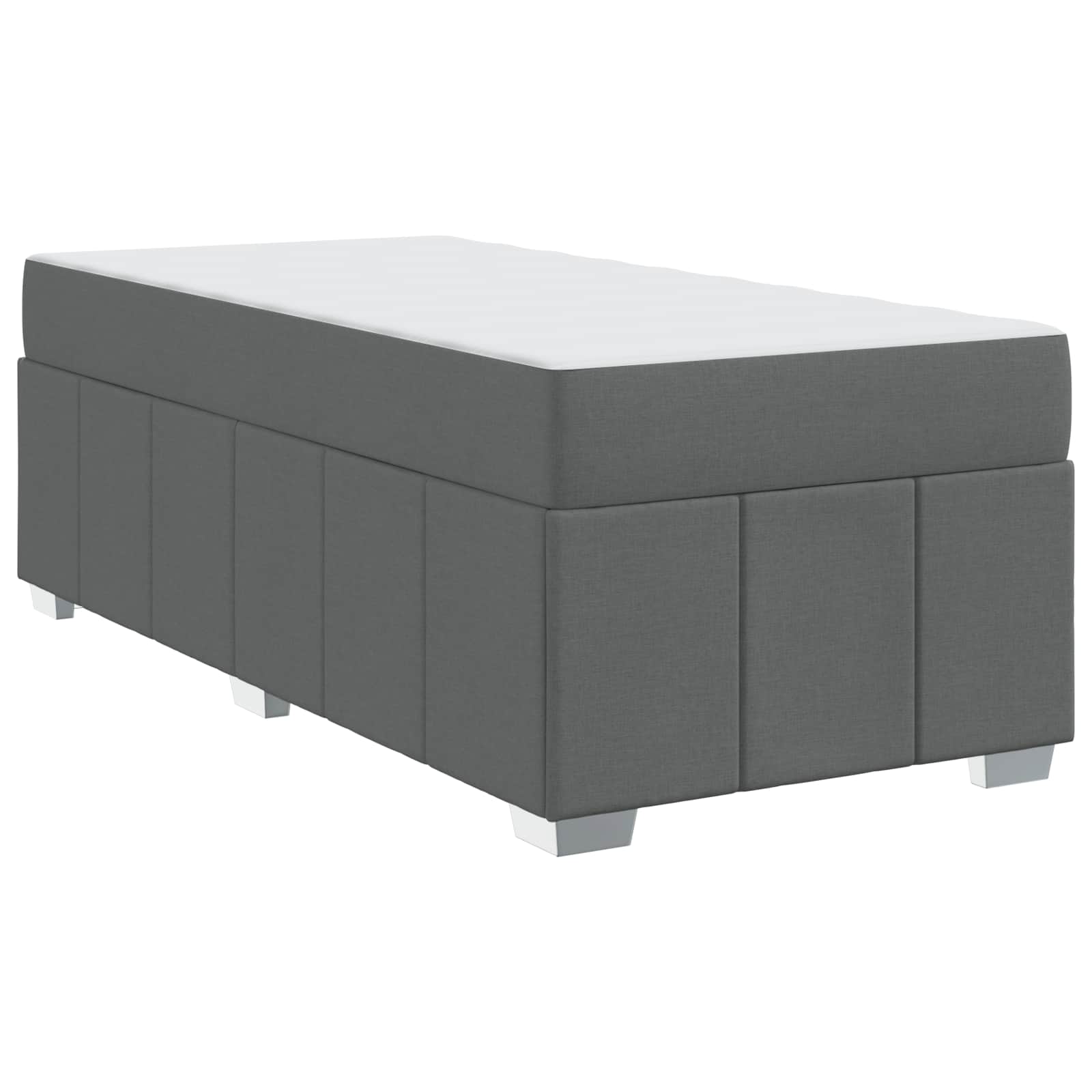 Struttura del letto Grigio scuro 90 x 200 cm Tessuto | homemem39