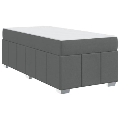 Struttura del letto Grigio scuro 90 x 200 cm Tessuto | homemem39