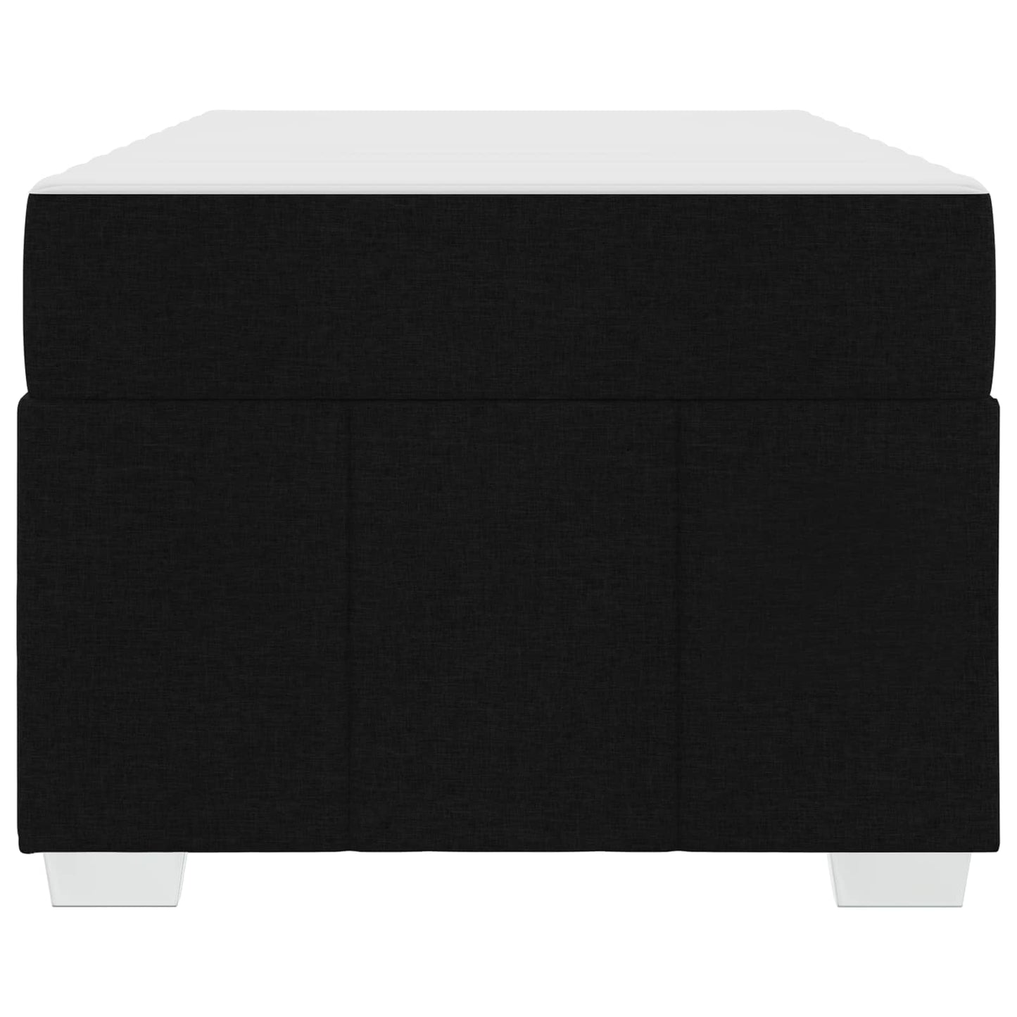 Struttura del letto con materasso Nero 90 x 200 cm Tessuto