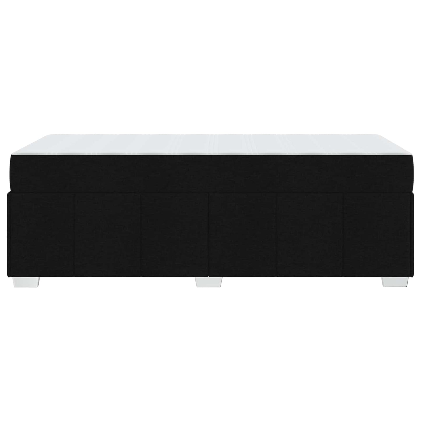 Struttura del letto con materasso Nero 90 x 200 cm Tessuto