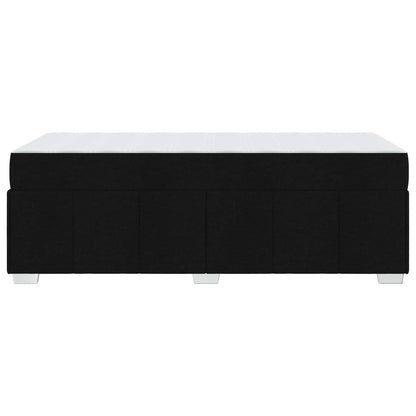 Struttura del letto con materasso Nero 90 x 200 cm Tessuto