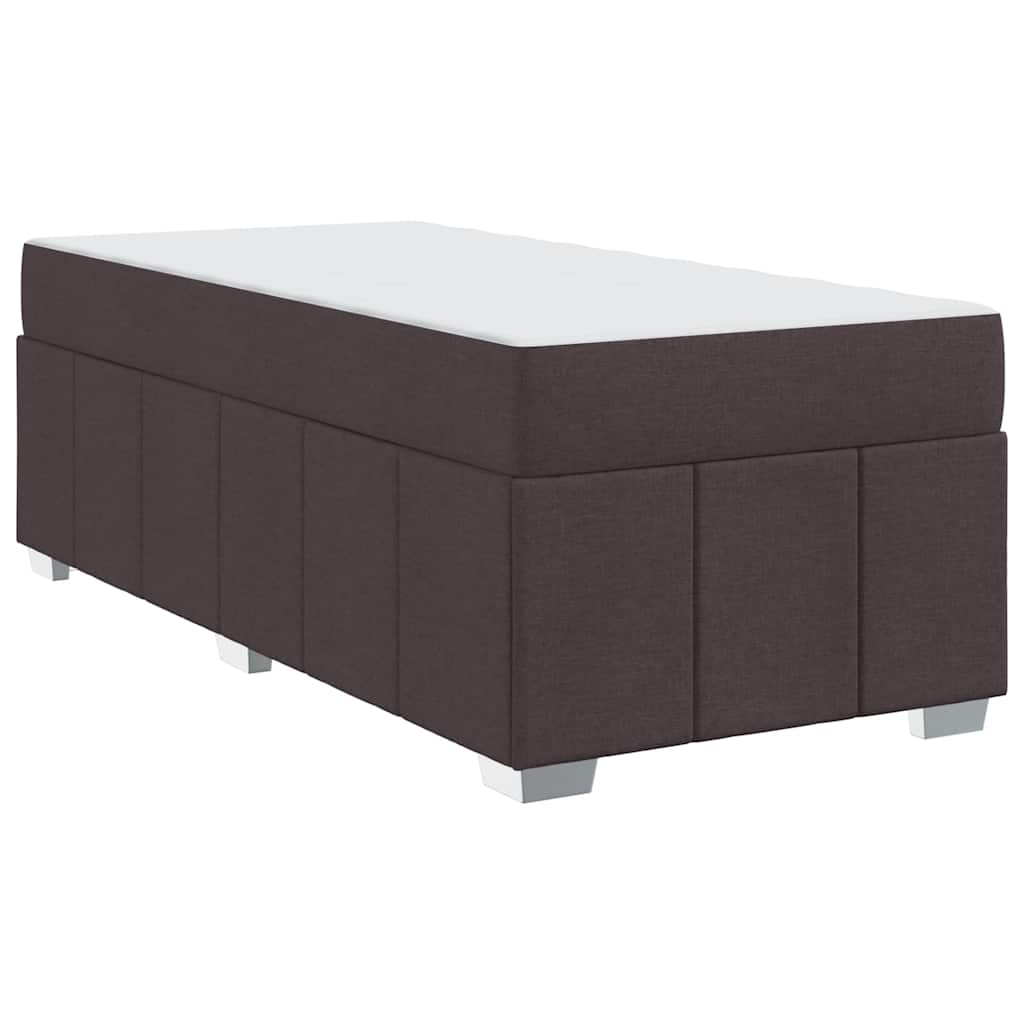 Struttura del letto Marrone scuro 90 x 200 cm Tessuto
