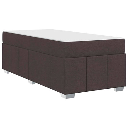 Struttura del letto Marrone scuro 90 x 200 cm Tessuto