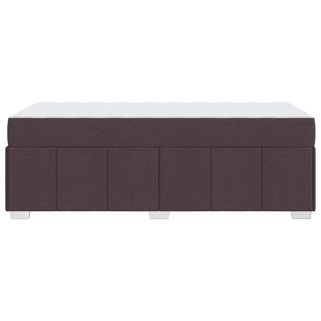 Struttura del letto Marrone scuro 90 x 200 cm Tessuto