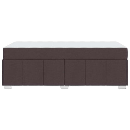 Struttura del letto Marrone scuro 90 x 200 cm Tessuto