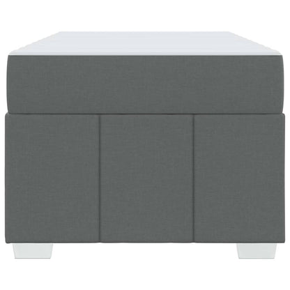 Struttura del letto Grigio scuro 100 x 200 cm Tessuto