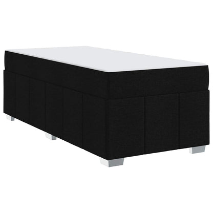 Struttura del letto con materasso Nero 100 x 200 cm Tessuto | homemem39